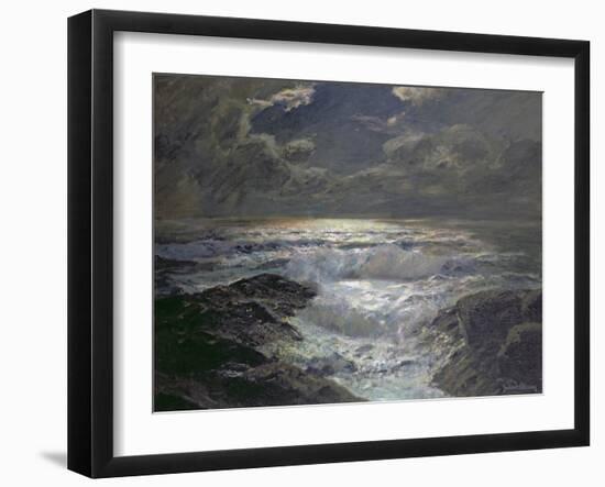 Moonlight, Cornish Coast-Albert Julius Olsson-Framed Giclee Print