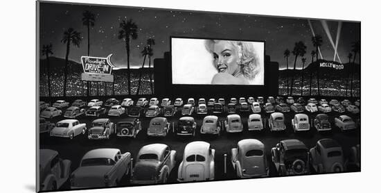 Moonlight Drive-In-Shawn Mackey-Mounted Giclee Print