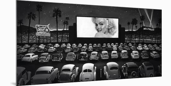 Moonlight Drive-In-Shawn Mackey-Mounted Giclee Print