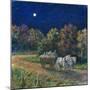 Moonlight Hayride-Edgar Jerins-Mounted Giclee Print