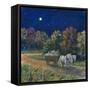 Moonlight Hayride-Edgar Jerins-Framed Stretched Canvas