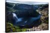 Moonlight Illuminates the Cliffs Surrounding the Palouse Falls in Eastern Washington-Ben Herndon-Stretched Canvas