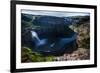 Moonlight Illuminates the Cliffs Surrounding the Palouse Falls in Eastern Washington-Ben Herndon-Framed Photographic Print