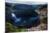 Moonlight Illuminates the Cliffs Surrounding the Palouse Falls in Eastern Washington-Ben Herndon-Mounted Photographic Print