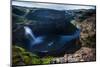 Moonlight Illuminates the Cliffs Surrounding the Palouse Falls in Eastern Washington-Ben Herndon-Mounted Photographic Print