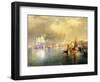 Moonlight in Venice-Thomas Moran-Framed Giclee Print