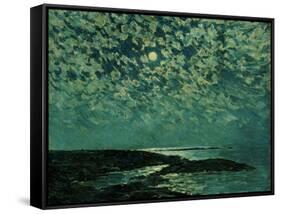 Moonlight, Isle of Shoals, 1892-Childe Hassam-Framed Stretched Canvas