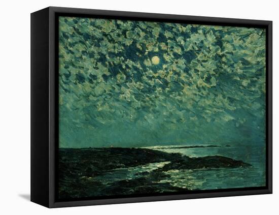 Moonlight, Isle of Shoals, 1892-Childe Hassam-Framed Stretched Canvas