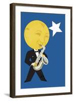 Moonlight Jazz-null-Framed Art Print