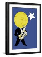 Moonlight Jazz-null-Framed Art Print