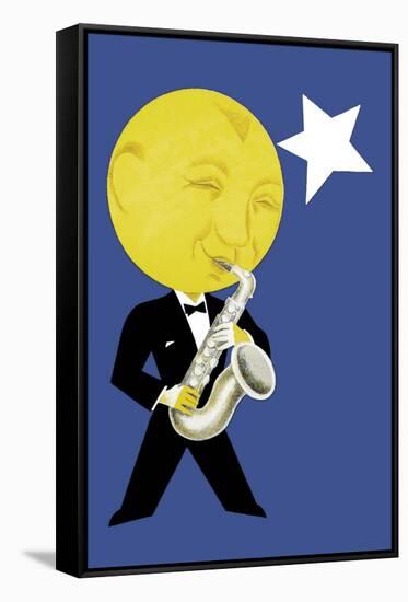 Moonlight Jazz-null-Framed Stretched Canvas