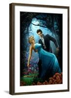 Moonlight Kiss-J.J. Brando-Framed Art Print