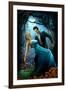 Moonlight Kiss-J.J. Brando-Framed Art Print