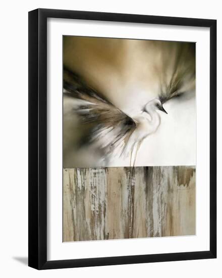 Moonlight Landing & the Egret-J^P^ Prior-Framed Giclee Print