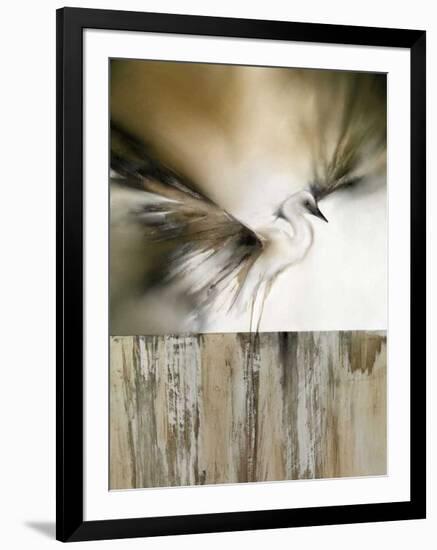 Moonlight Landing & the Egret-J^P^ Prior-Framed Giclee Print