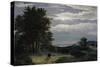 Moonlight Landscape-Johannes Adrianus Drift-Stretched Canvas