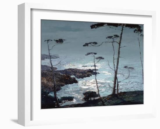 Moonlight Monterey-William Ritschel-Framed Art Print