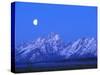 Moonlight on Grand Teton Range, Wyoming, USA-Stefano Amantini-Stretched Canvas