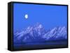 Moonlight on Grand Teton Range, Wyoming, USA-Stefano Amantini-Framed Stretched Canvas