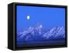 Moonlight on Grand Teton Range, Wyoming, USA-Stefano Amantini-Framed Stretched Canvas