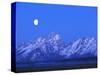 Moonlight on Grand Teton Range, Wyoming, USA-Stefano Amantini-Stretched Canvas