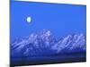 Moonlight on Grand Teton Range, Wyoming, USA-Stefano Amantini-Mounted Photographic Print