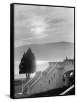 Moonlight on Lake George, Fort William Henry Hotel, Lake George, N.Y., C.1900-15-null-Framed Stretched Canvas