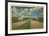 Moonlight on Pennsylvania Turnpike-null-Framed Premium Giclee Print