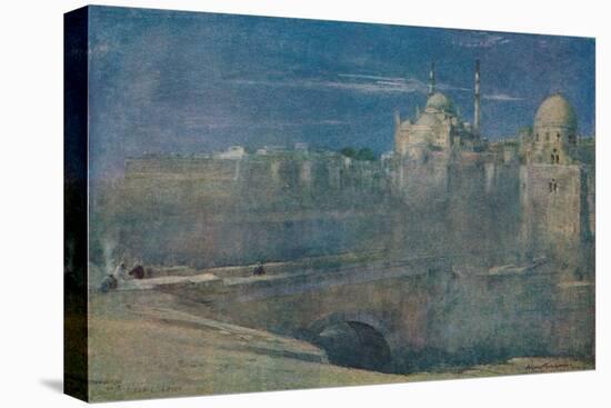 'Moonlight on the Citadel, Cairo', c1890-Albert Goodwin-Stretched Canvas