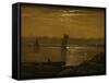 Moonlight on the Elbe, 1830-Carl Gustav Carus-Framed Stretched Canvas