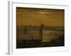 Moonlight on the Elbe, 1830-Carl Gustav Carus-Framed Giclee Print