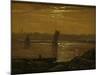 Moonlight on the Elbe, 1830-Carl Gustav Carus-Mounted Giclee Print