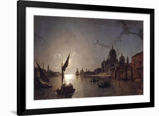 Moonlight on the Grand Canal, Venice-Henry Pether-Framed Giclee Print