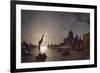 Moonlight on the Grand Canal, Venice-Henry Pether-Framed Giclee Print