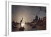 Moonlight on the Grand Canal, Venice-Henry Pether-Framed Giclee Print