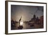 Moonlight on the Grand Canal, Venice-Henry Pether-Framed Giclee Print