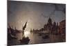 Moonlight on the Grand Canal, Venice-Henry Pether-Mounted Giclee Print