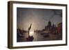 Moonlight on the Grand Canal, Venice-Henry Pether-Framed Giclee Print