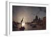 Moonlight on the Grand Canal, Venice-Henry Pether-Framed Giclee Print