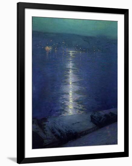 Moonlight on the River, 1919-Lowell Birge Harrison-Framed Giclee Print