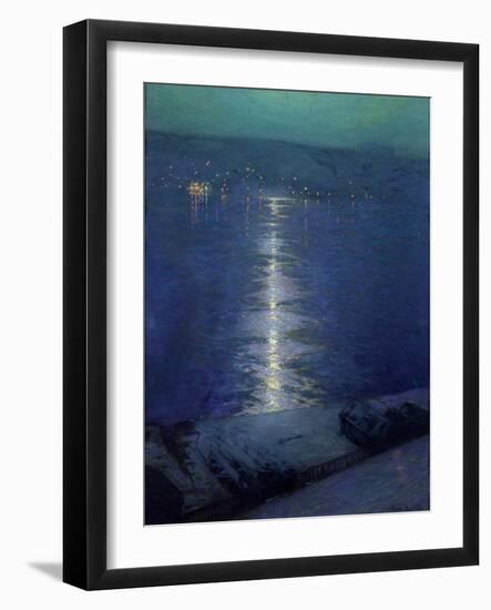 Moonlight on the River, 1919-Lowell Birge Harrison-Framed Giclee Print