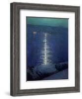 Moonlight on the River, 1919-Lowell Birge Harrison-Framed Giclee Print