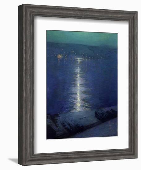 Moonlight on the River, 1919-Lowell Birge Harrison-Framed Giclee Print