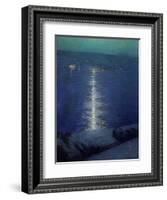 Moonlight on the River, 1919-Lowell Birge Harrison-Framed Giclee Print