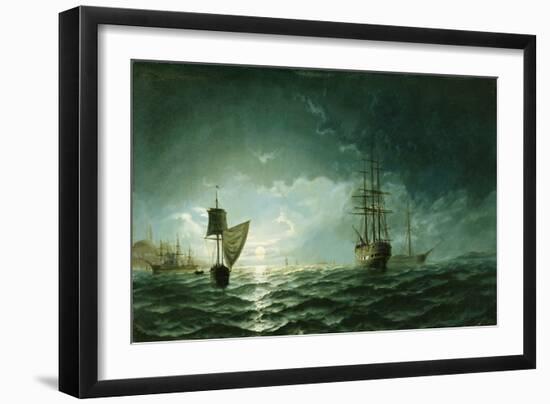 Moonlight over Constantinople-Edward Hoyer-Framed Giclee Print