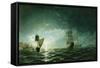 Moonlight over Constantinople-Edward Hoyer-Framed Stretched Canvas