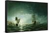 Moonlight Over Constantinople-Edward Hoyer-Framed Stretched Canvas
