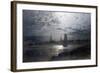 Moonlight over Luebeck-Louis Douzette-Framed Giclee Print