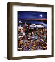 Moonlight Over Manhattan-Linnea Pergola-Framed Art Print