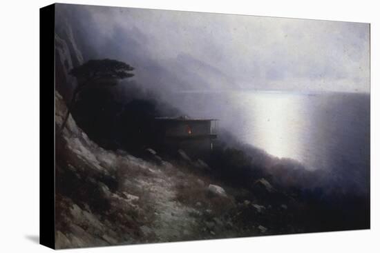 Moonlight over the Crimean Coast-Ivan Konstantinovich Aivazovsky-Stretched Canvas